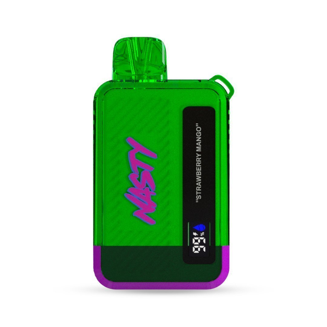 Nasty Bar 10000 Strawberry Mango Uygun fiyatıyla 10000 puf kapasiteli salt nikotinli Nasty Bar Strawberry Mango kullan-at vape.