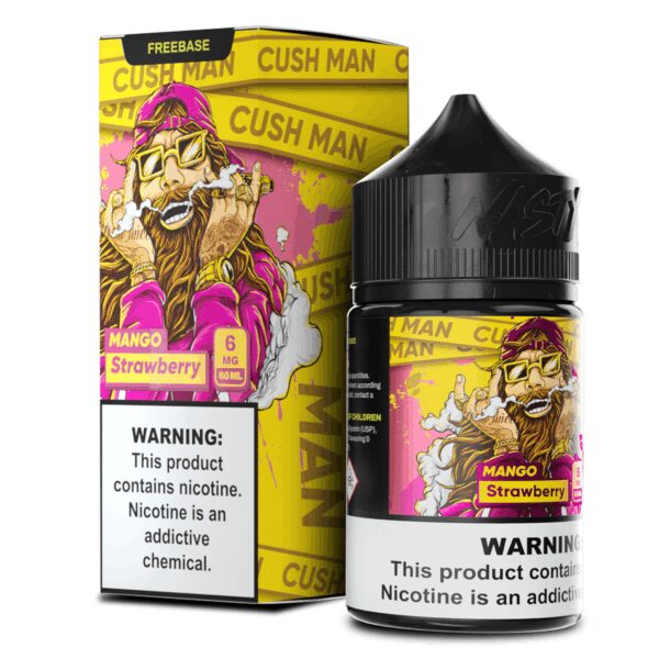 Uygun fiyatıyla mango ve çileğin eşsiz uyumunu sunan Nasty Cushman salt nikotin likiti.