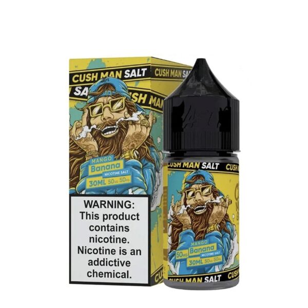Uygun fiyatlı Nasty Juice Cushman Mango Banana salt nikotin likiti, olgun mango ve tatlı muz lezzetini birleştiriyor.