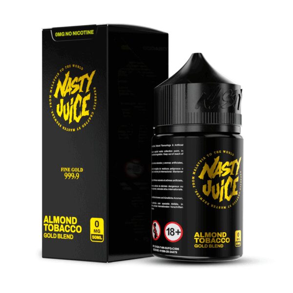 Nasty Juice Gold Blend Tobacco ile premium tütün lezzetini uygun fiyata ve yüksek kaliteli salt nikotinle keşfedin.