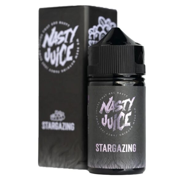 Nasty Juice Stargazing Likit, yıldız meyvesi ve tropikal narenciye aromalarıyla ferahlatıcı bir lezzet sunar ve uygun fiyatıyla salt nikotin kullanımına idealdir.