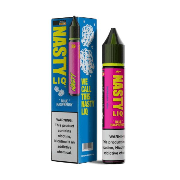 Uygun fiyatlı Nasty Liq Blue Raspberry likiti, canlı yaban mersini aromasıyla yoğun lezzet ve yüksek buhar sunan bir salt nikotin deneyimi.