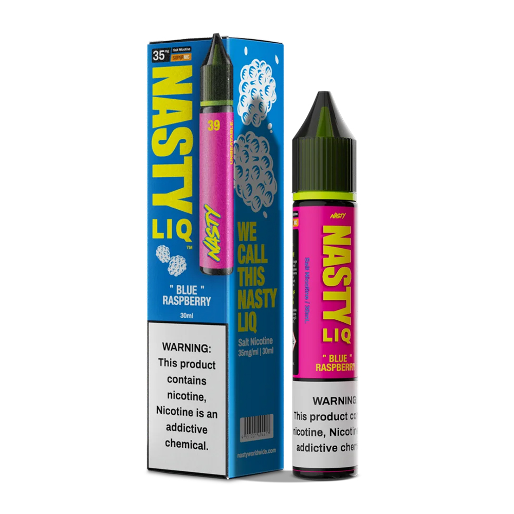 Nasty Liq Blue Raspberry Likit 25/50mg Ferah yaban mersini aroması ve dengeli salt nikotin yapısıyla uygun fiyata tatlı bir lezzet deneyimi.