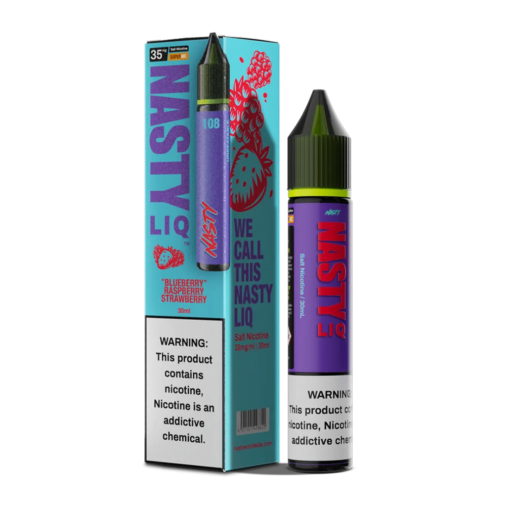 Nasty Liq Blueberry Raspberry Strawberry Uygun fiyatıyla yaban mersini, ahududu ve çilek aromalarını birleştiren bu salt nikotin likiti deneyimleyin.