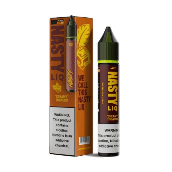 Nasty Liq Creamy Tobacco likit, yoğun tütün tadı ve kremsi dokuyla uygun fiyata premium salt nikotin keyfi sunar.