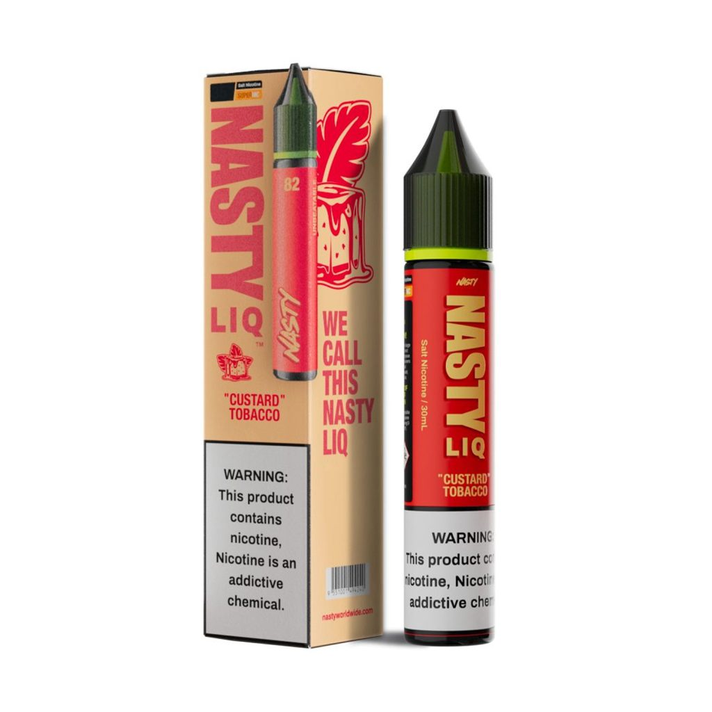 Nasty Liq Custard Tobacco Likit Nasty Liq Custard Tobacco, uygun fiyata kremamsı vanilya ve tütün aromalı salt nikotin likitidir.