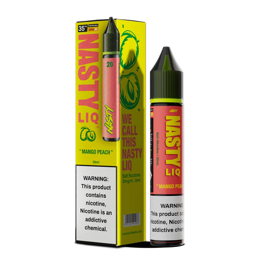 Nasty Liq Mango Peach Salt Likit Uygun fiyata yoğun mango ve olgun şeftali karışımı sunan bu salt nikotin likiti keşfedin.