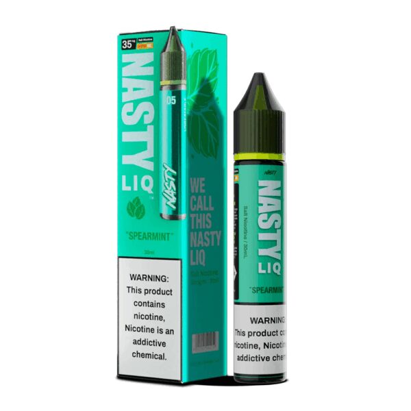 Nasty Liq Spearmint salt nikotin likiti, ferah nane tadı ve uygun fiyatıyla pod cihazlarda yoğun lezzet sunar.