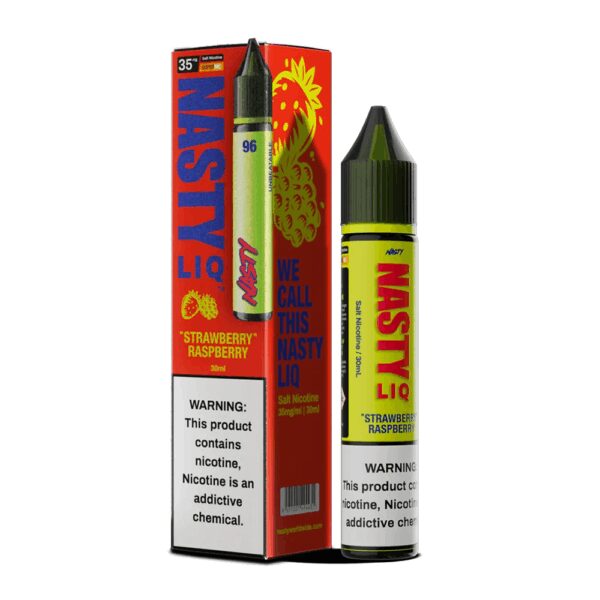 Uygun fiyatlı Nasty Liq Strawberry Raspberry Salt Likit, çilek ve ahududu aromalarıyla yoğun salt nikotin keyfi sunar.