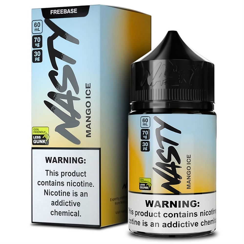 Nasty Mango Ice Likit Uygun fiyatıyla yoğun mango ve ferahlatıcı buz etkisi sunan premium salt nikotin likiti.