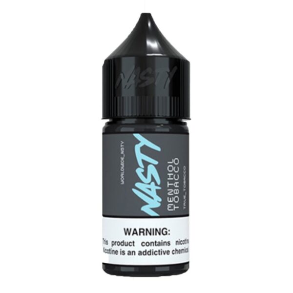 Uygun fiyatlı Nasty Menthol Tobacco salt likit, ferahlatıcı mentol ve zengin tütün aromasıyla yoğun bir lezzet sunar.