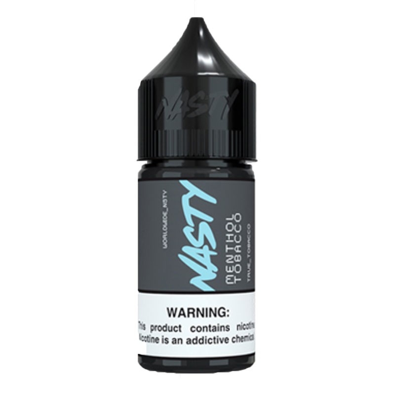 Nasty Menthol Tobacco Salt Likit Uygun fiyatlı Nasty Menthol Tobacco salt likit, ferahlatıcı mentol ve zengin tütün aromasıyla yoğun bir lezzet sunar.