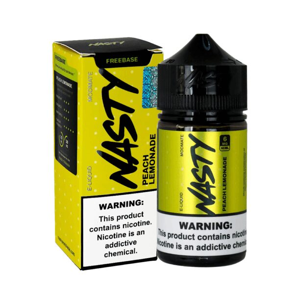 Uygun fiyatlı Nasty Peach Lemonade Likit, şeftali ve limonatanın ferahlatıcı uyumunu salt nikotin ile sunar.