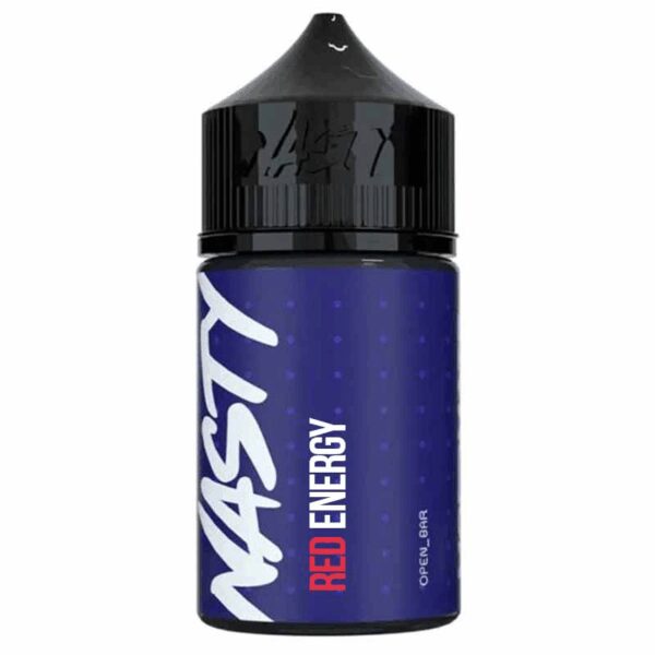 Nasty Red Energy Likit, enerji içeceği tadıyla yüksek kaliteli salt nikotin ve uygun fiyat sunar.