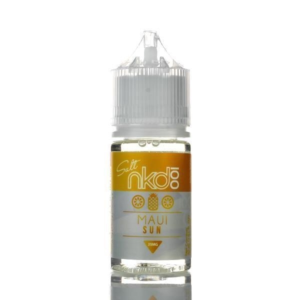 Nkd 100 Salt Maui Sun 30ml Nkd 100 Maui Sun 30ml tropikal meyve aromalı salt nikotin e-likit, uygun fiyatıyla yoğun buhar ve pürüzsüz içim sunar.