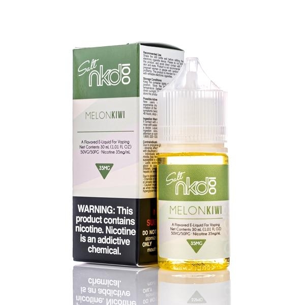 Nkd 100 Salt Melon 30ml Uygun fiyatlı Nkd 100 Salt E-Liquid Menthol Melon 30ml, ferah nane ve tatlı kavun aromalarıyla yüksek salt nikotin sunar.