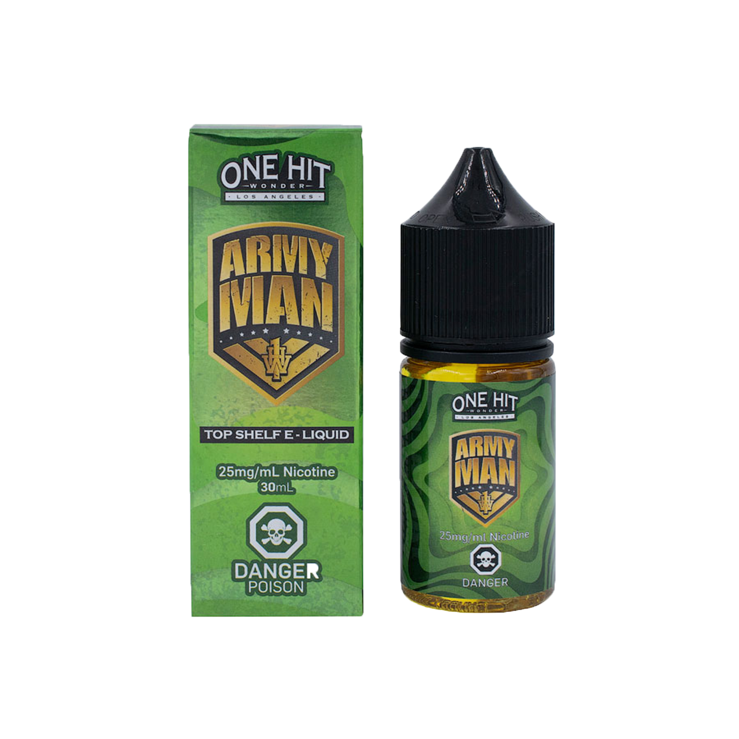 One Hit Wonder Army Man 30ml Premium Pod Uygun fiyatlı One Hit Wonder Army Man 30ml likit, pod cihazlarda yoğun lezzet ve yüksek salt nikotin sunar.