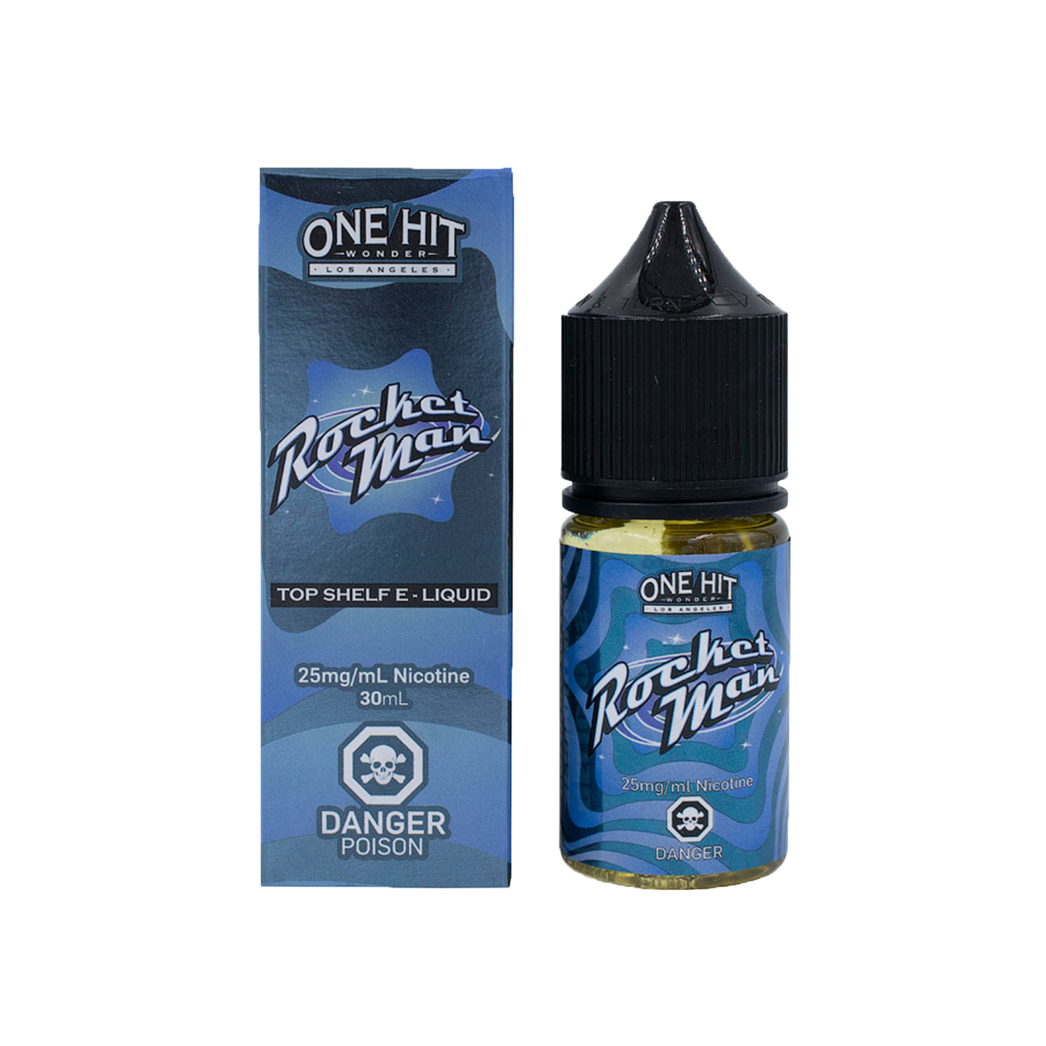 One Hit Wonder Rocket Man 30ml Uygun fiyatlı salt nikotin ile yaban mersini ve granola aromalarını birleştiren One Hit Wonder Rocket Man 30ml likit.