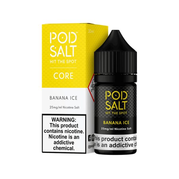 Uygun fiyatlı Pod Salt Banana Ice, taze muz ve buz karışımıyla yoğun lezzet sunan salt nikotin likitidir.