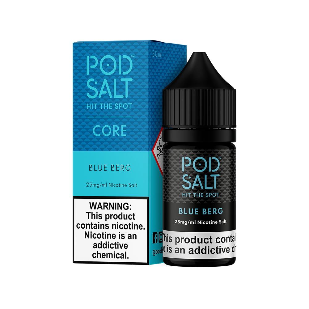 Pod Salt Blue Berg Taze Meyve Pod Salt Blue Berg ile taze meyve karışımı ve salt nikotin sunan uygun fiyatlı ferahlatıcı likit.