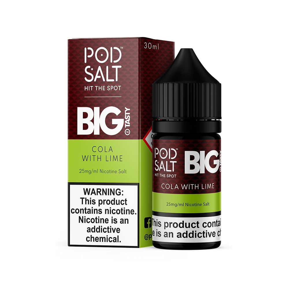 Pod Salt Cola With Lime Kola ve limonun ferahlatıcı uyumuyla yüksek yoğunluklu salt likit, uygun fiyatıyla keyfinizi artırır.