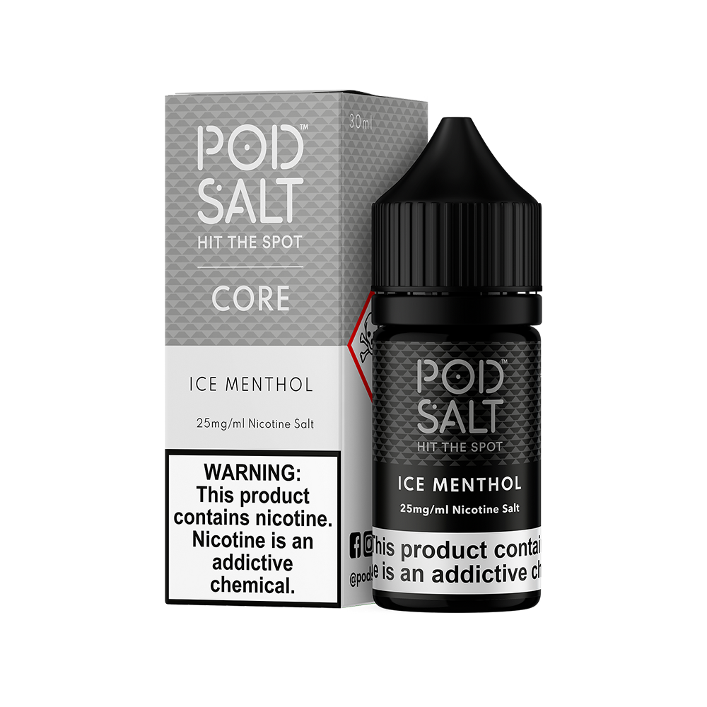 Pod Salt Ice Menthol Salt Likit 25/50mg Buzlu Buzlu mentol tadı ve uygun fiyatıyla Pod Salt Ice Menthol salt likiti deneyin.