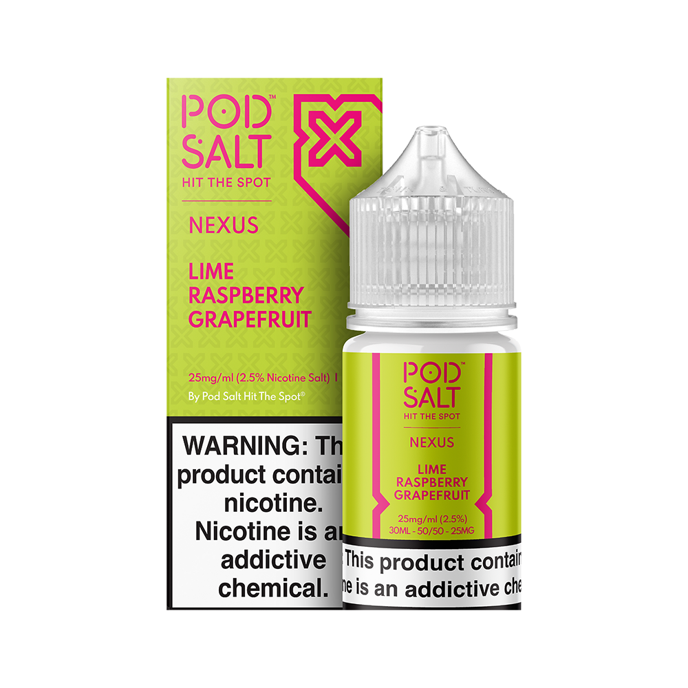 Pod Salt Lime Raspberry Grapefruit Ferah Uygun fiyatlı Pod Salt Lime Raspberry Grapefruit salt likiti, ferah narenciye ve tatlı meyve karışımıyla yoğun salt nikotin keyfi sunar.