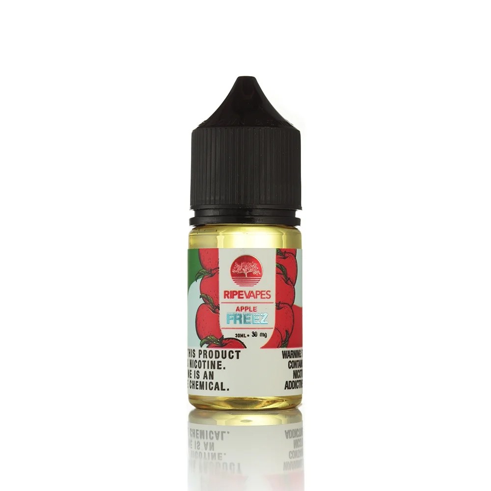 Ripe Vapes Apple Freez 30ml Ferahlatıcı Elma Ferahlatıcı elma aromalı Ripe Vapes Apple Freez 30ml salt nikotin likiti, pod cihazlar için uygun fiyatlı bir seçenek.
