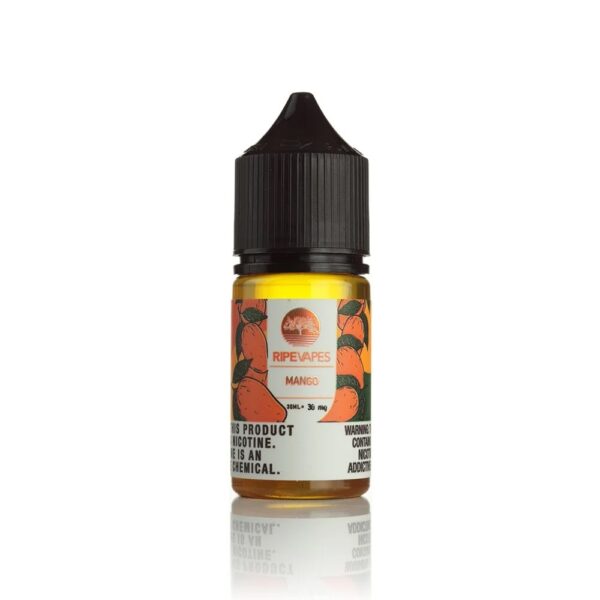Olgun mango aromalı Ripe Vapes likit 30ml, yoğun buhar ve kalıcı tat sunan uygun fiyatlı salt nikotin sıvısıdır.