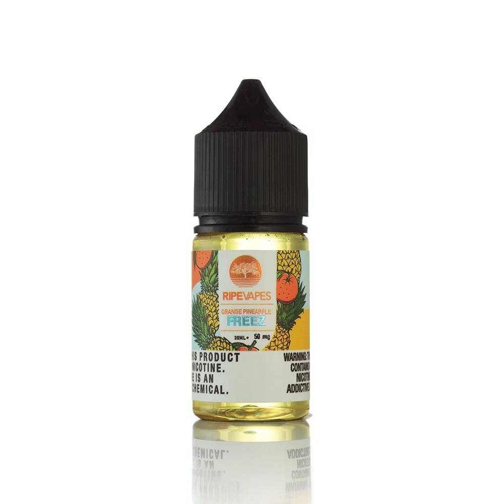 Ripe Vapes Orange Pineapple Freez 30ml Ferahlatıcı portakal ve ananas aromalı 30ml salt nikotin sıvısı, yoğun buhar ve uygun fiyat avantajı sunar.