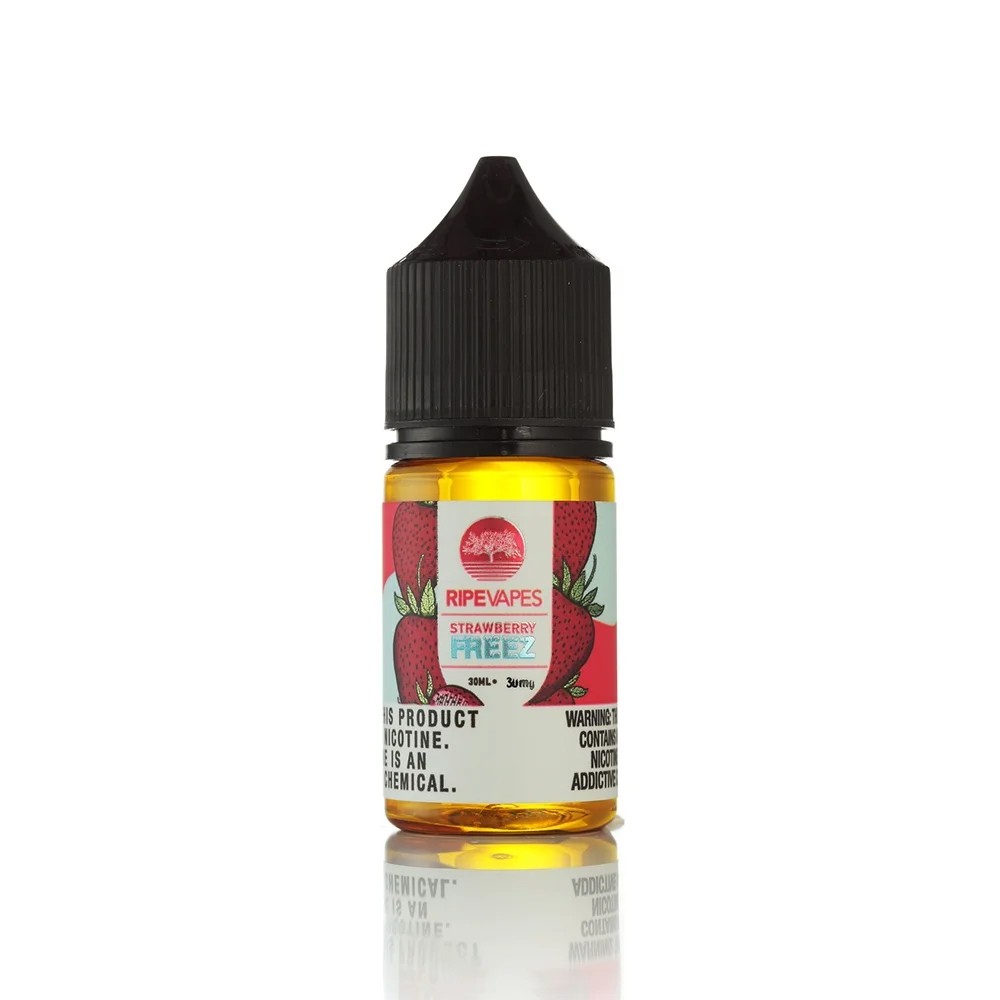 Ripe Vapes Strawberry Freez 30ml Ferah Çilek Ripe Vapes Strawberry Freez 30ml salt likit, ferah çilek tadı ve uygun fiyatıyla pod cihazlarınız için premium bir seçenek.