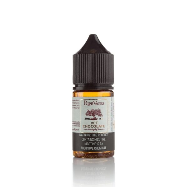 Uygun fiyatlı Ripe Vapes VCT salt nikotin likit, çikolata ve vanilya krema ile tütün notalarını birleştirir.