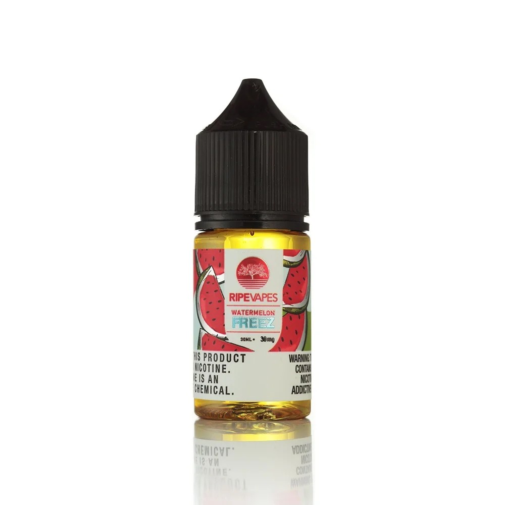 Ripe Vapes Watermelon Freez 30ml Ferah karpuz tadını buz serinliğiyle birleştiren bu yoğun salt likit, uygun fiyatıyla keyifli bir içim deneyimi sunar.