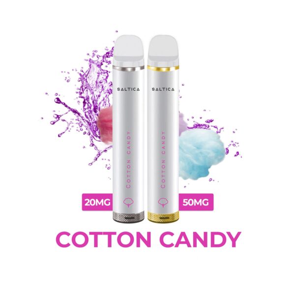 Uygun fiyatlı Saltica Cotton Candy kullan at vape pen, pamuk şekeri tadı ve yüksek kapasiteli salt nikotin ile uzun süreli keyif sunar.