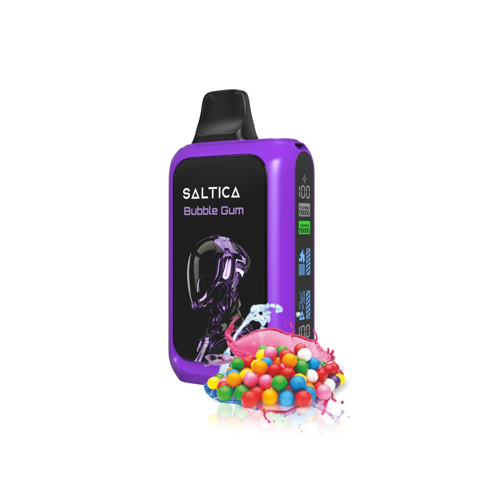 Saltica Cyber 18000 Bubble Gum Kullan At Vape Bar 18.000 puff kapasiteli Saltica Cyber Bubble Gum kullan-at vape bar, taze sakız aroması ve uygun fiyatıyla pratik bir seçenek.