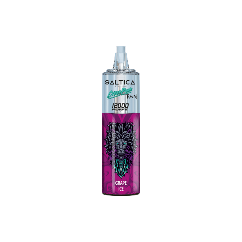 Saltica Cyberpunk 12000 Grape Ice Puf Uygun fiyatıyla 12000 puf kapasiteli Saltica Cyberpunk Grape Ice, ferah üzüm ve buz serinliğinde salt nikotin keyfi sunar.