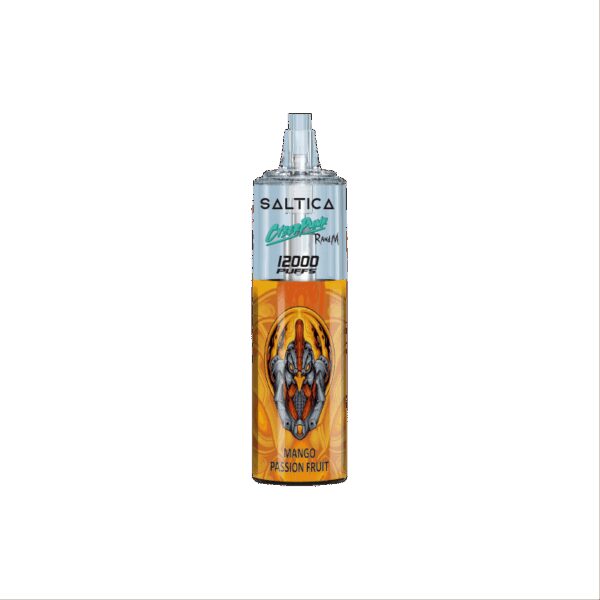 Uygun fiyatlı Saltica Cyberpunk 12000 puf mango ve tutku meyvesi aromalı salt nikotin vape bar.