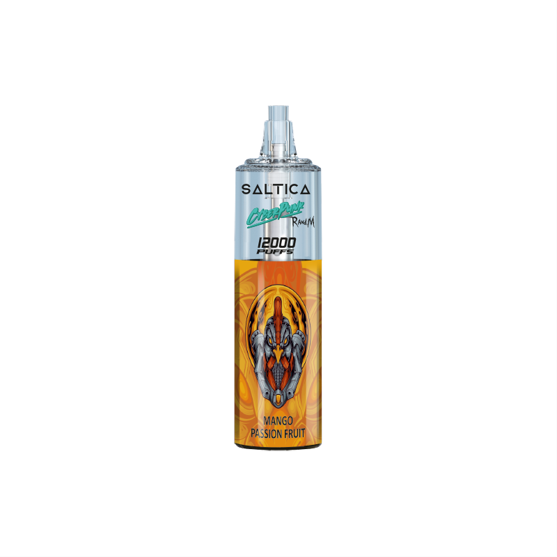 Saltica Cyberpunk 12000 Mango Passion Fruit Uygun fiyatlı Saltica Cyberpunk 12000 puf mango ve tutku meyvesi aromalı salt nikotin vape bar.