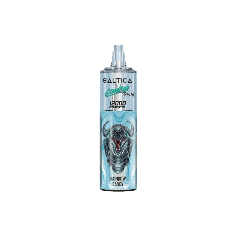 Saltica Cyberpunk 12000 Rainbow Candy 12000 puf sunan Rainbow Candy aromalı bu kullan-at vape bar, uygun fiyatı ve salt nikotiniyle pratik bir seçenek.