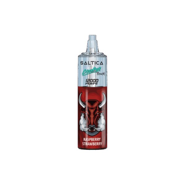 Uygun fiyatlı Saltica Cyberpunk 12000 puf vape bar, ahududu ve çilek aromasıyla yüksek kapasiteli salt nikotin sunar.