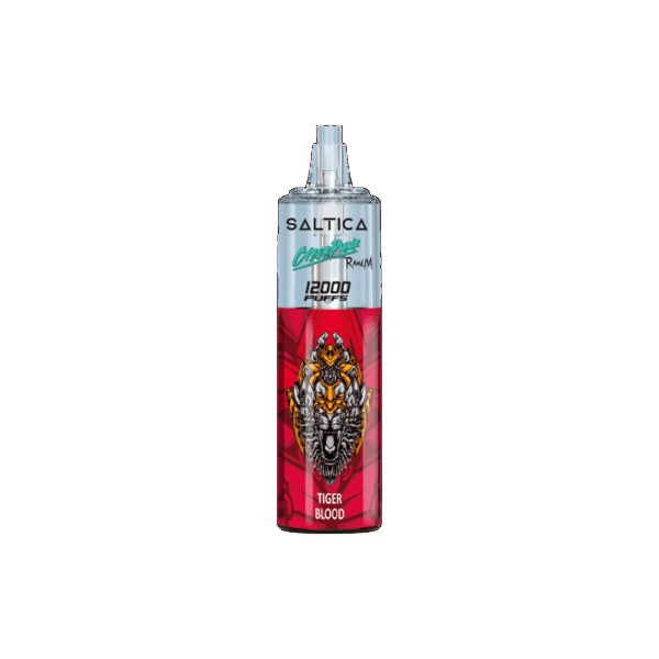12000 puflu tropikal meyve aromalı Saltica Cyberpunk kullan-at vape, uygun fiyatlı salt nikotin keyfi sunar.