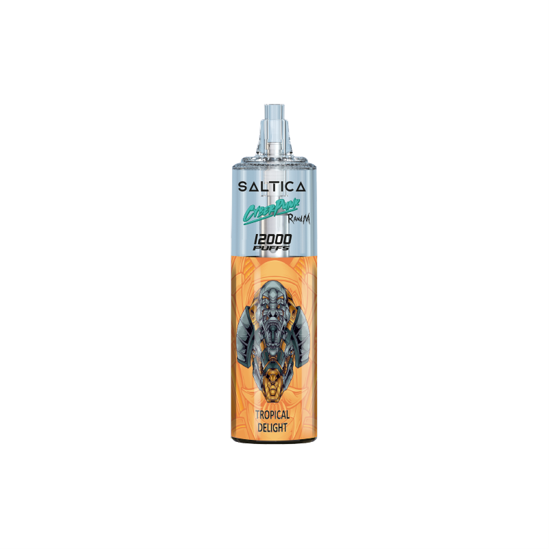 Saltica Cyberpunk 12000 Tropical Delight Uygun fiyatlı Saltica Cyberpunk 12000 Tropical Delight, tropikal meyve aroması ve hazır salt nikotin ile uzun süreli kullanım sunar.