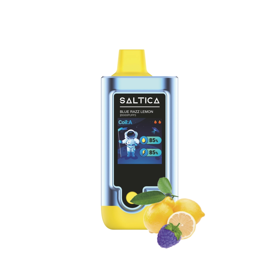 Saltica Digital 20000 Blue Razz Lemon Uygun fiyatıyla Saltica Digital 20000 Blue Razz Lemon kullan-at vape, ferah meyve lezzeti ve yüksek kapasiteli salt nikotin sunar.