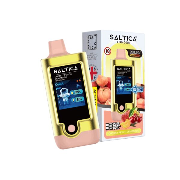 Saltica Digital 20000 puf kiraz-şeftali-limonata aromalı kullan-at vape, salt nikotin ve uygun fiyatıyla öne çıkıyor.
