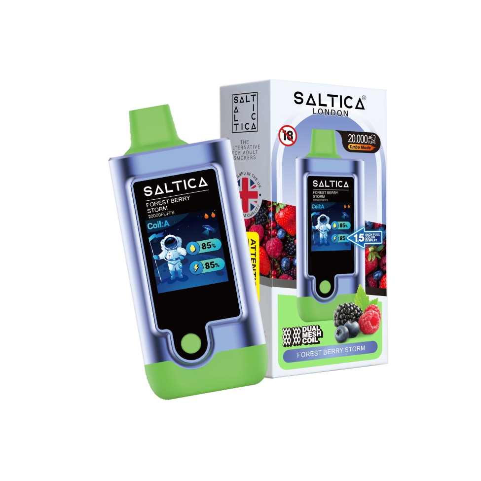 Saltica Digital 20000 Forest Berry Storm Orman meyveleri aromalı Saltica Digital 20000, uygun fiyatı ve salt nikotin ile uzun ömürlü ferah bir içim sunar.