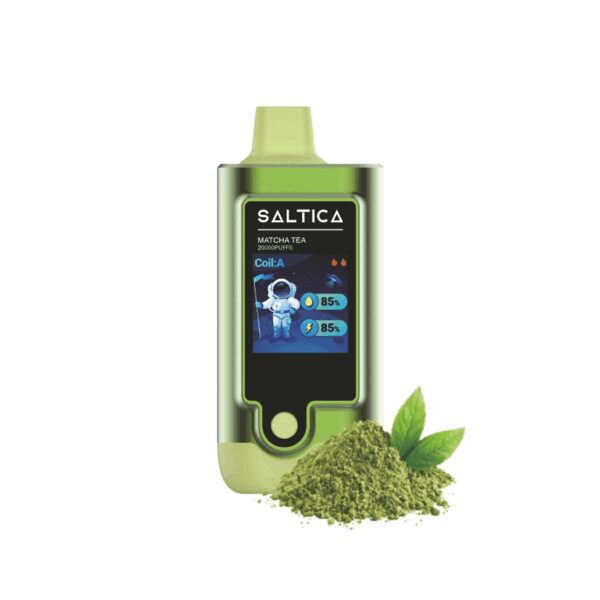 Saltica Digital 20000 puf Matcha Tea kullan-at vape bar, yoğun çay aroması ve uzun ömürlü salt nikotin keyfini uygun fiyatla sunar.