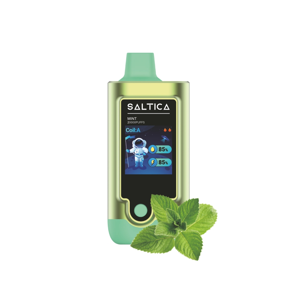 Saltica Digital 20000 Mint Kullan At Vape Ferah nane aromalı Saltica Digital 20000 kullan-at vape, yüksek kapasitesiyle uygun fiyatlı bir salt nikotin seçeneğidir.