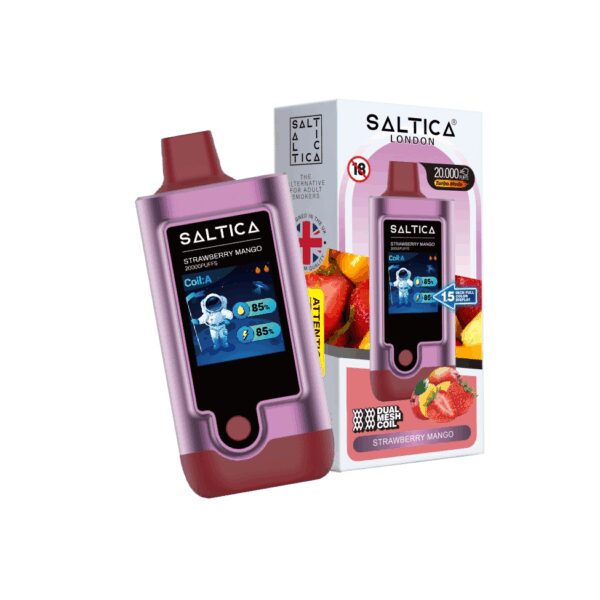 20.000 puf sunan uygun fiyatlı Saltica Digital Strawberry Mango salt nikotin kullan at vape bar.