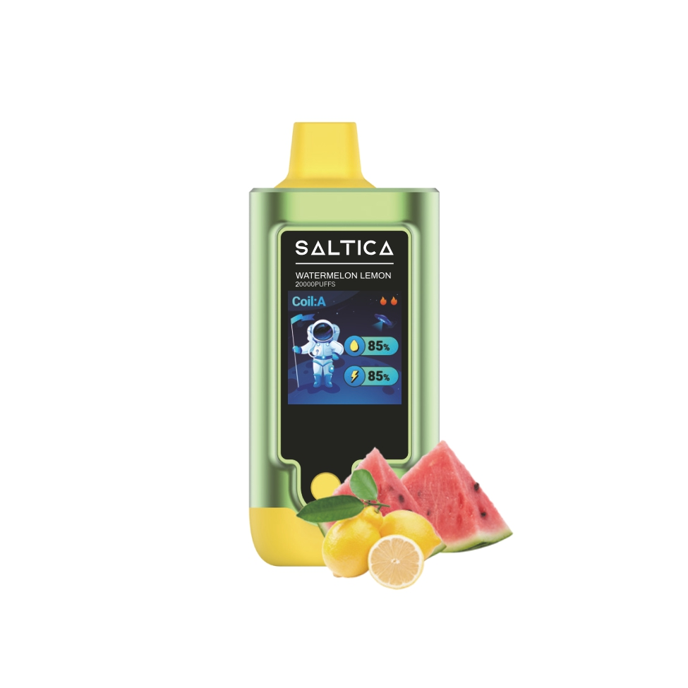 Saltica Digital 20000 Watermelon Lemon Kullan At Vape Ferah karpuz ve limon aromalı Saltica Digital 20000 kullan at vape bar, uygun fiyatlı salt nikotin keyfi sunar.
