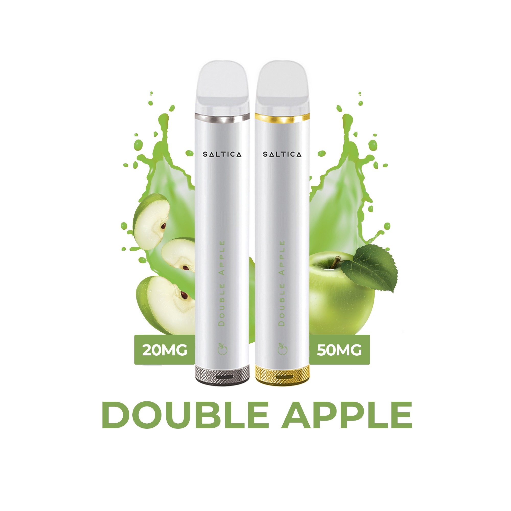 Saltica Double Apple Kullan At Vape Uygun fiyatlı Saltica Double Apple kullan at vape, çift elma aroması ve salt nikotin ile ferahlatıcı bir deneyim sunar.